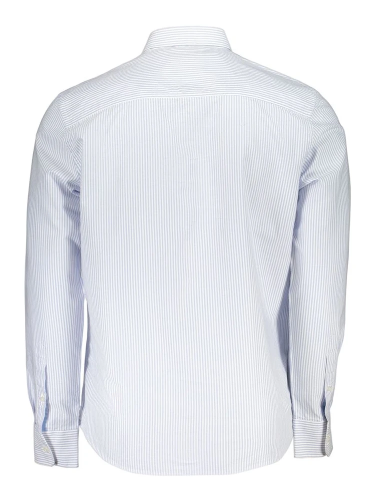 Azzurro Cotton Men Shirt with Long Sleeves and Button-Down Collar alternative