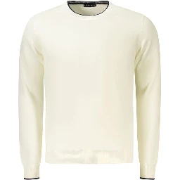 White Cotton Men Jumper