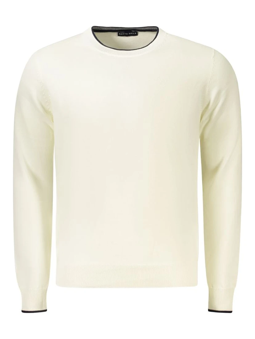 White Cotton Men Jumper