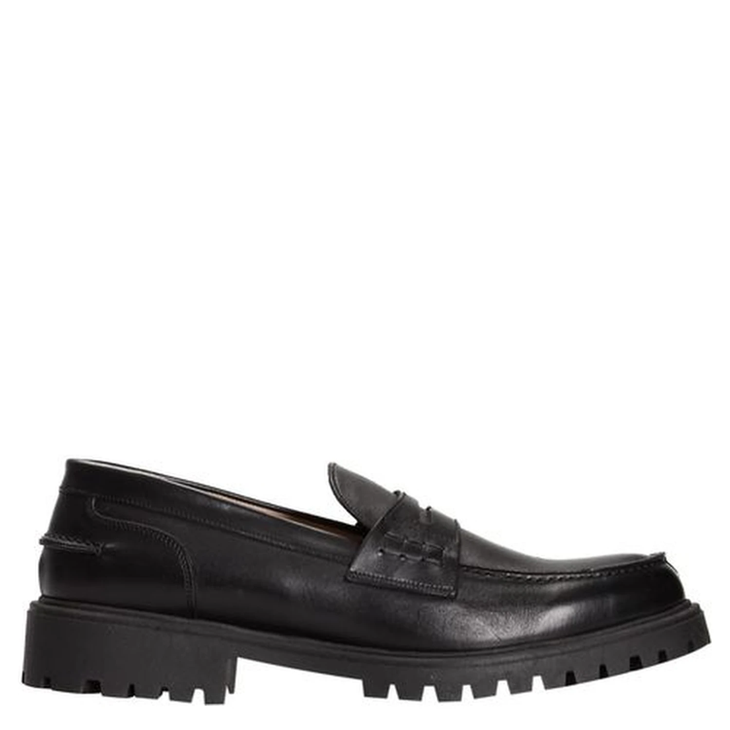 Black Calfskin Men Loafer