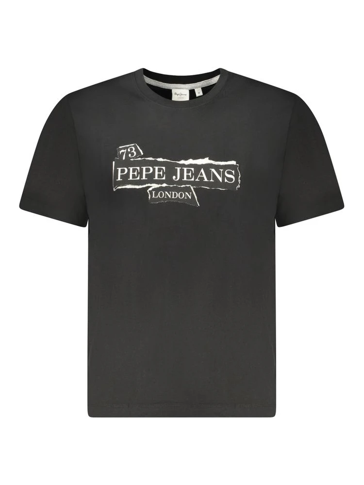Black Cotton Men's T-Shirt