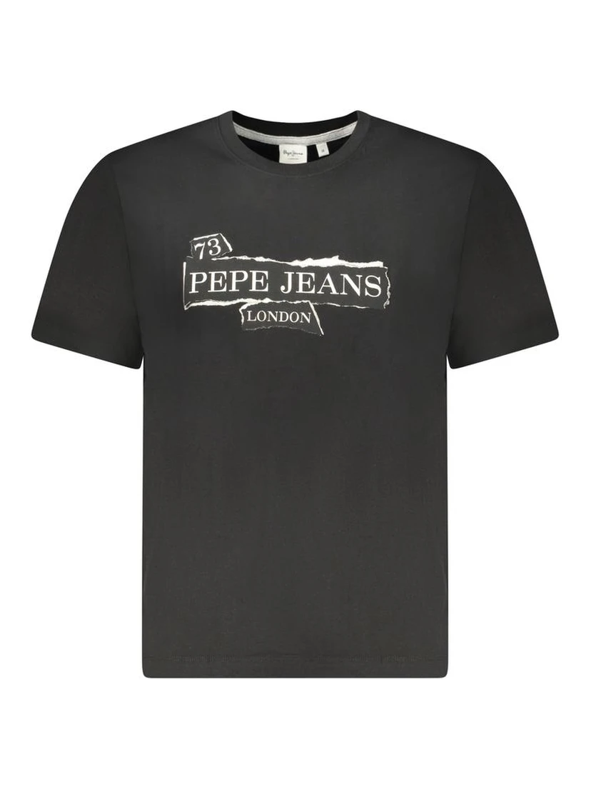 Black Cotton Men's T-Shirt