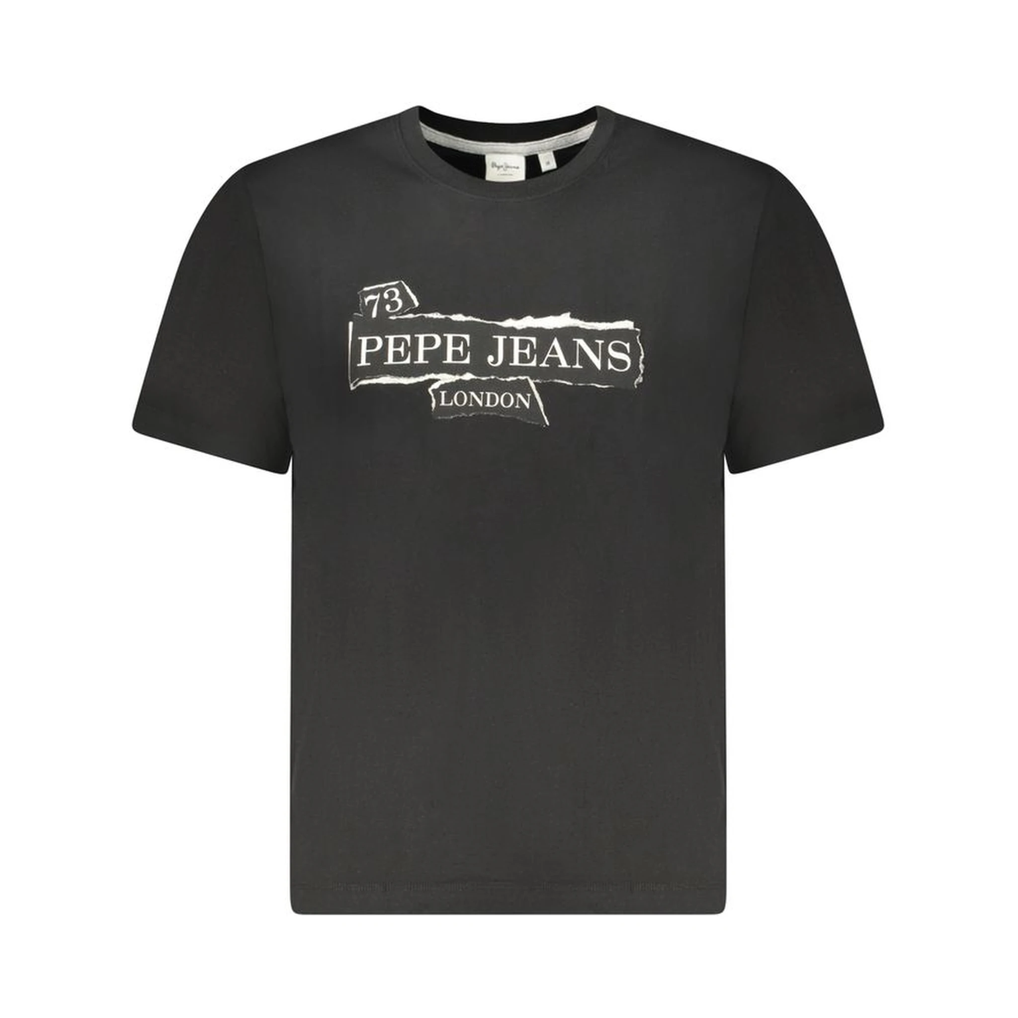 Black Cotton Men's T-Shirt