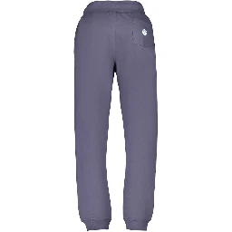 Blue Cotton Men Trouser
