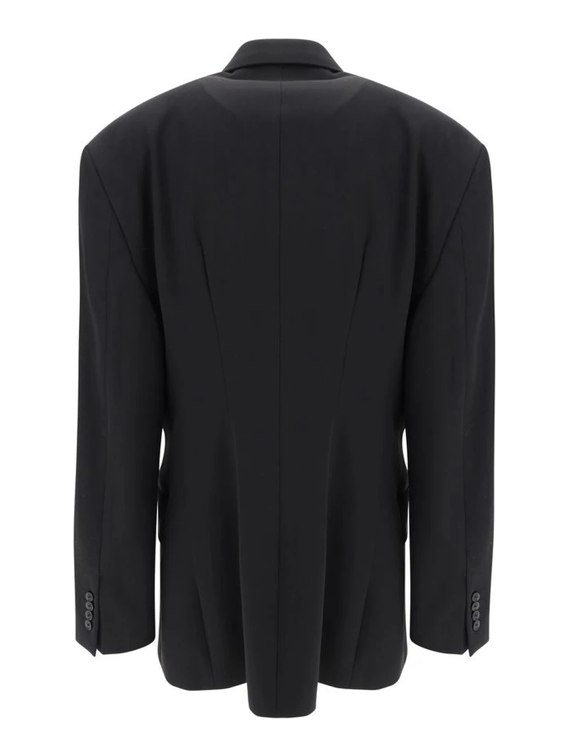 Black Wool Oves Aries Blazer