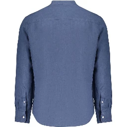 Blue Linen Mens Shirt