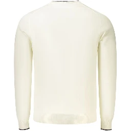 White Cotton Men Jumper