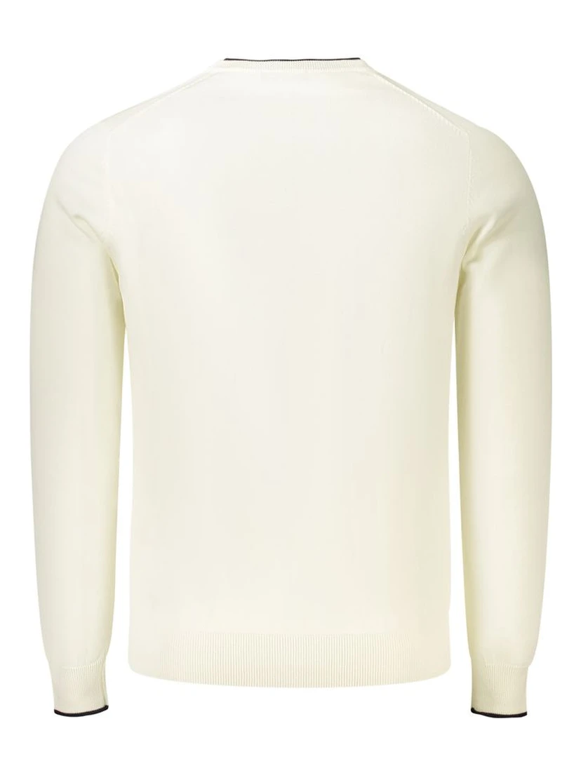 White Cotton Men Jumper
