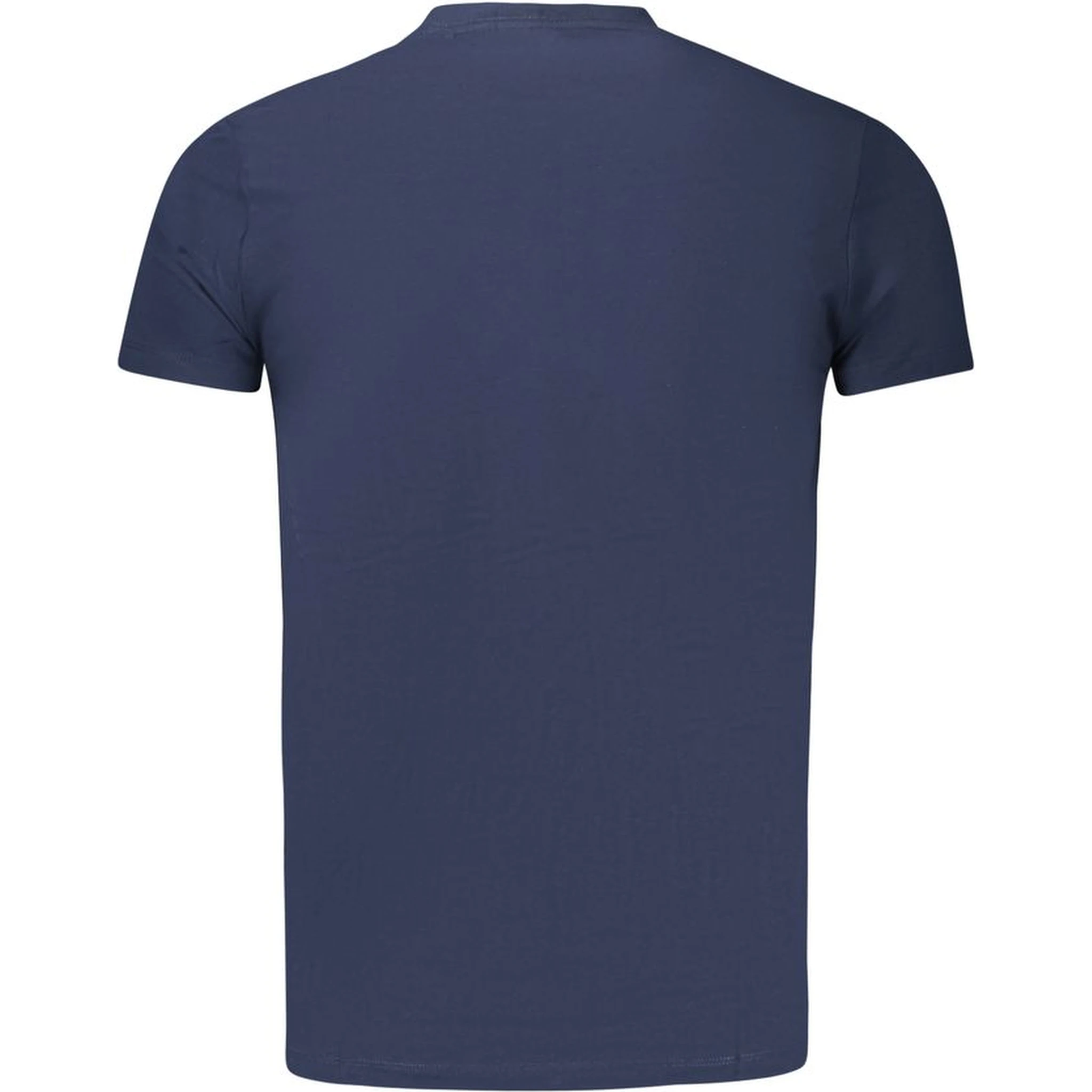 Blue Cotton Men T-Shirt