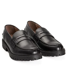 Black Calfskin Men Loafer