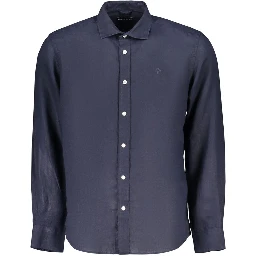 Blue Linen Dress Shirt