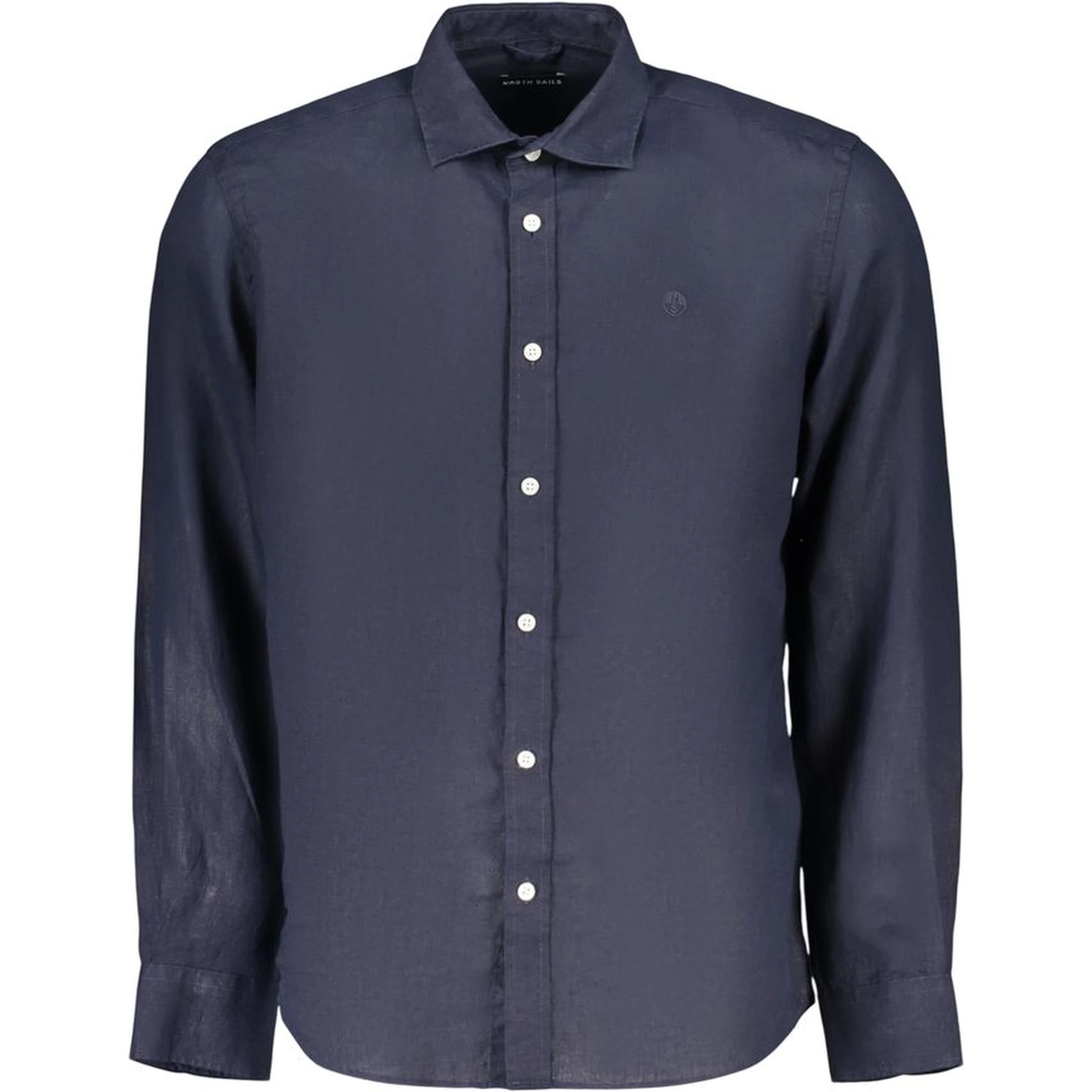 Blue Linen Dress Shirt