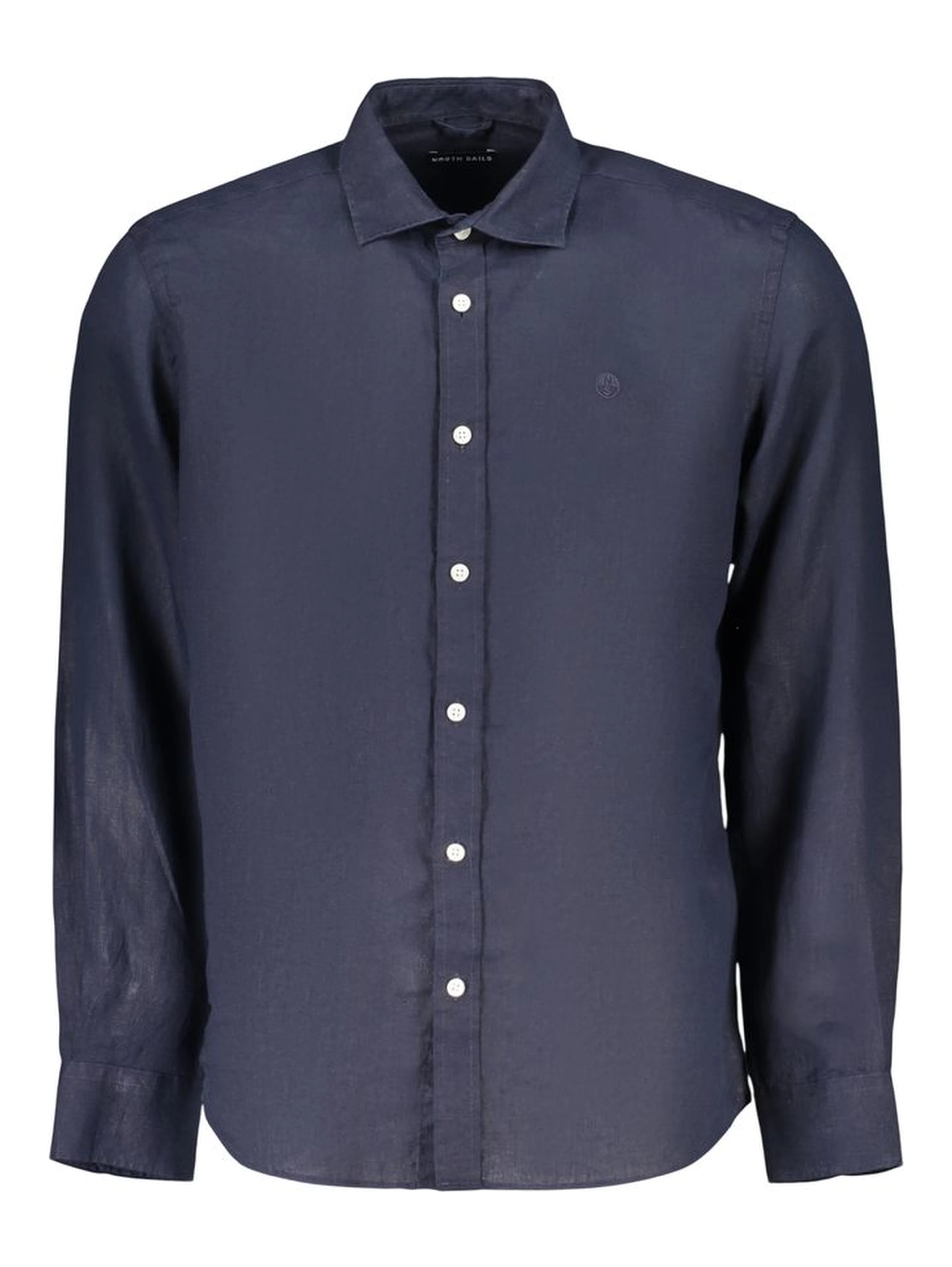 Blue Linen Dress Shirt