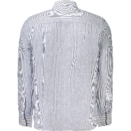 Blue Linen Pattern Shirt