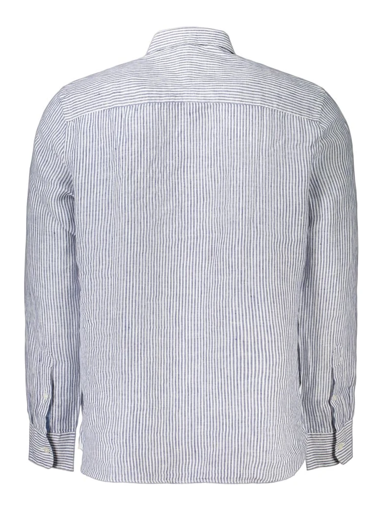 Blue Linen Pattern Shirt alternative