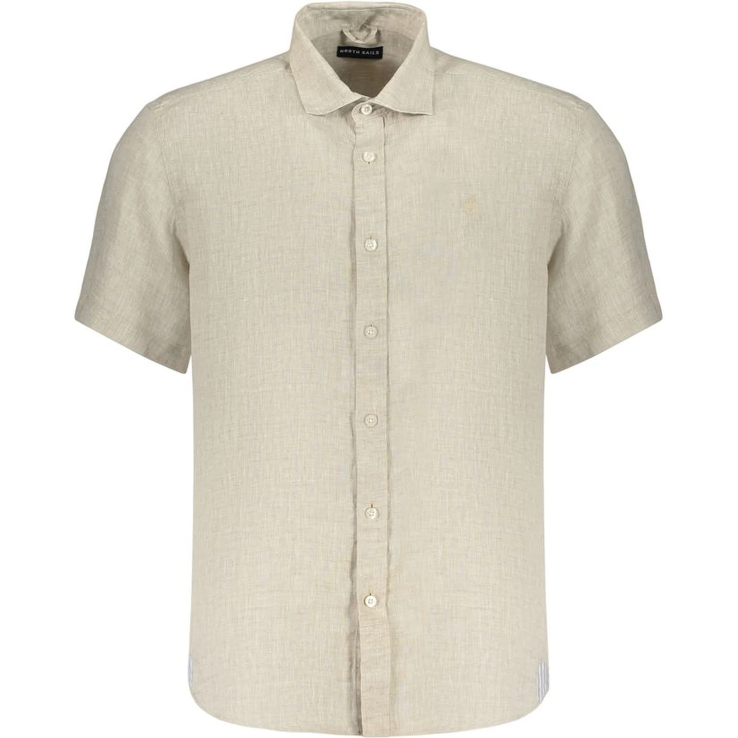 Beige Linen Shortsleeve Shirt