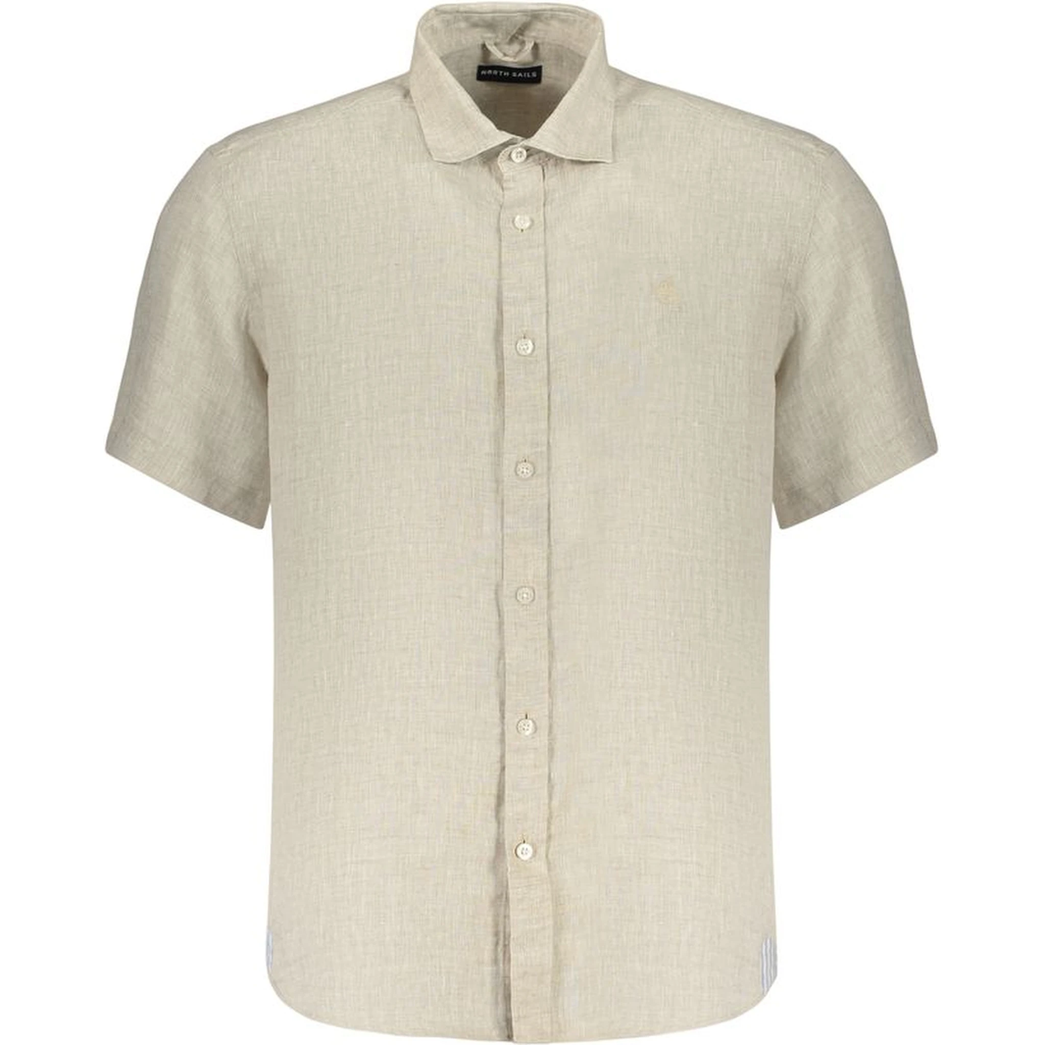Beige Linen Shortsleeve Shirt