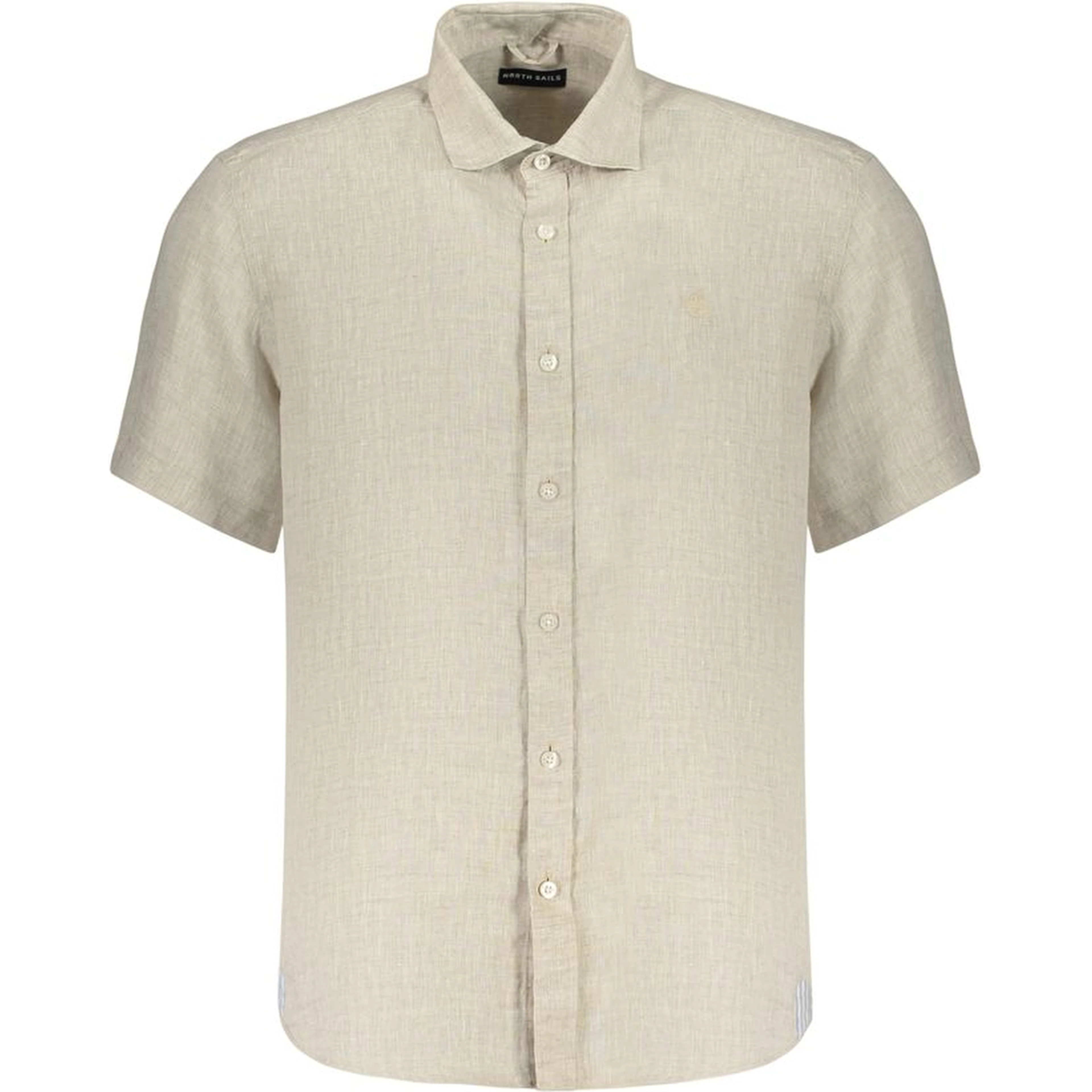 Beige Linen Shortsleeve Shirt