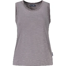 Gray Polyester Tank Tops