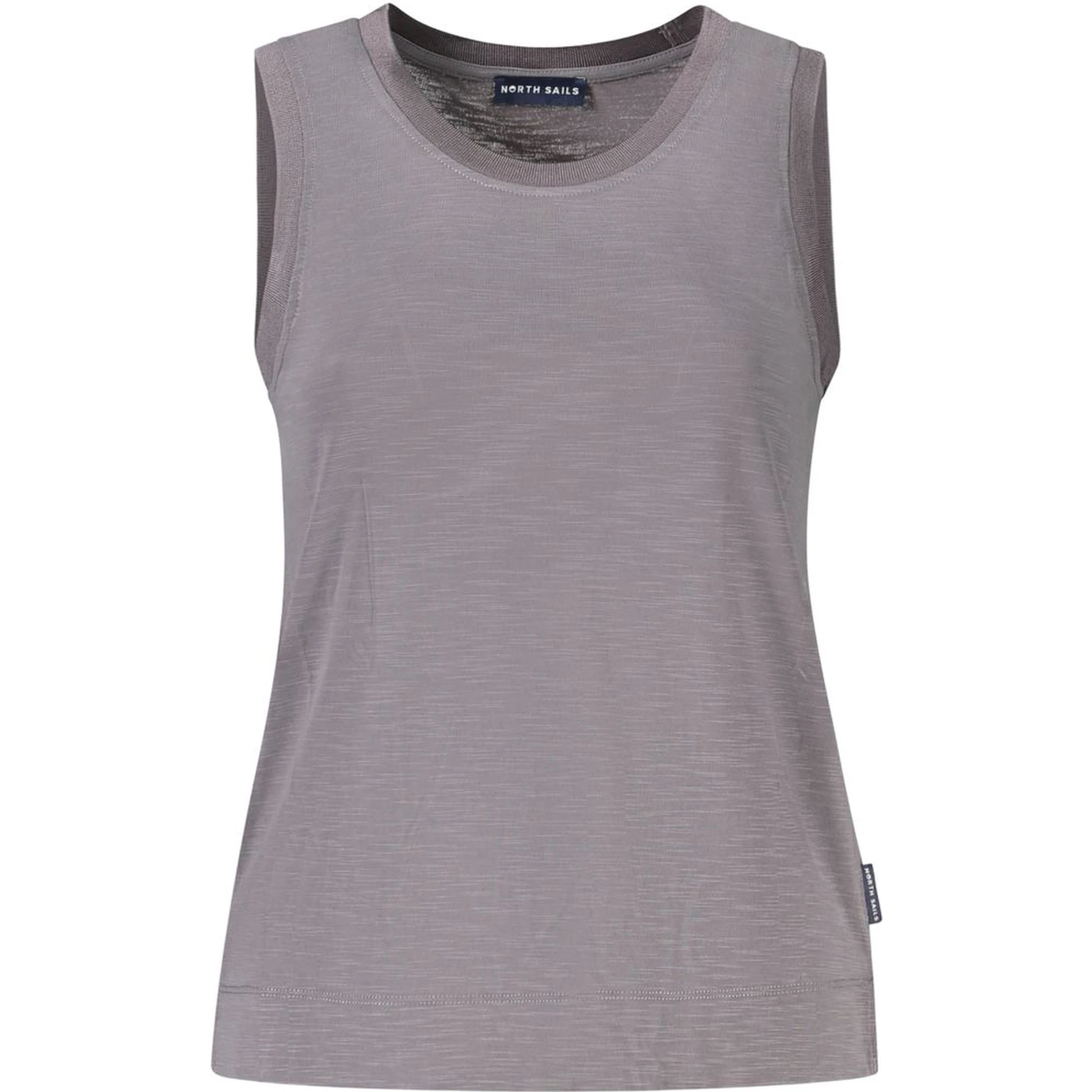 Gray Polyester Tank Tops