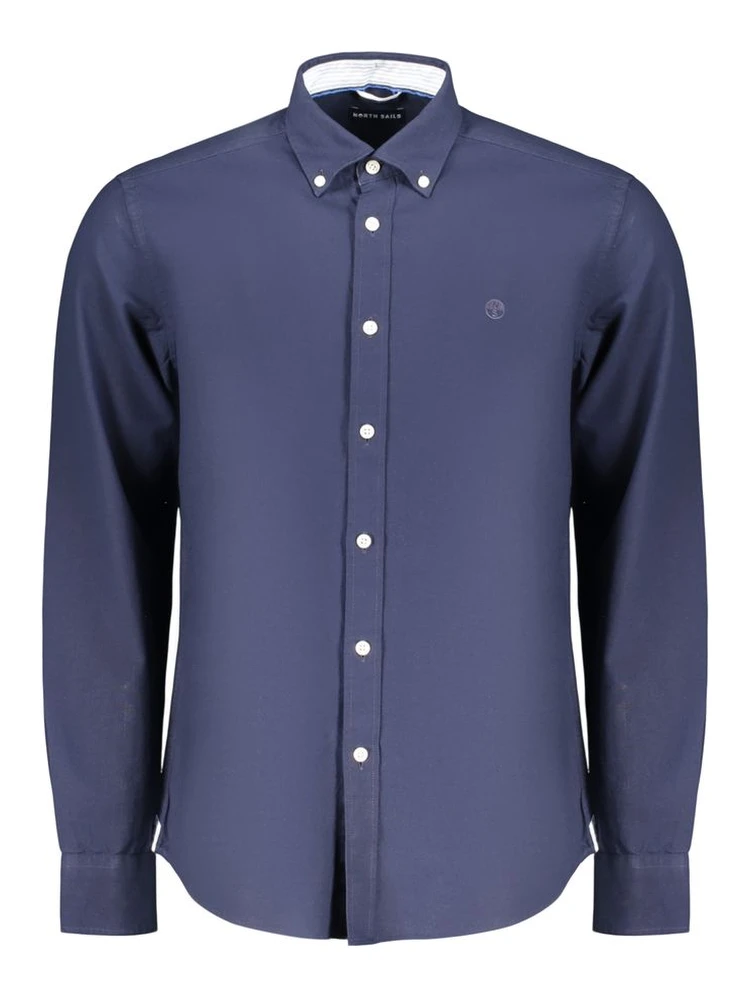 Blue Cotton Mens Shirt