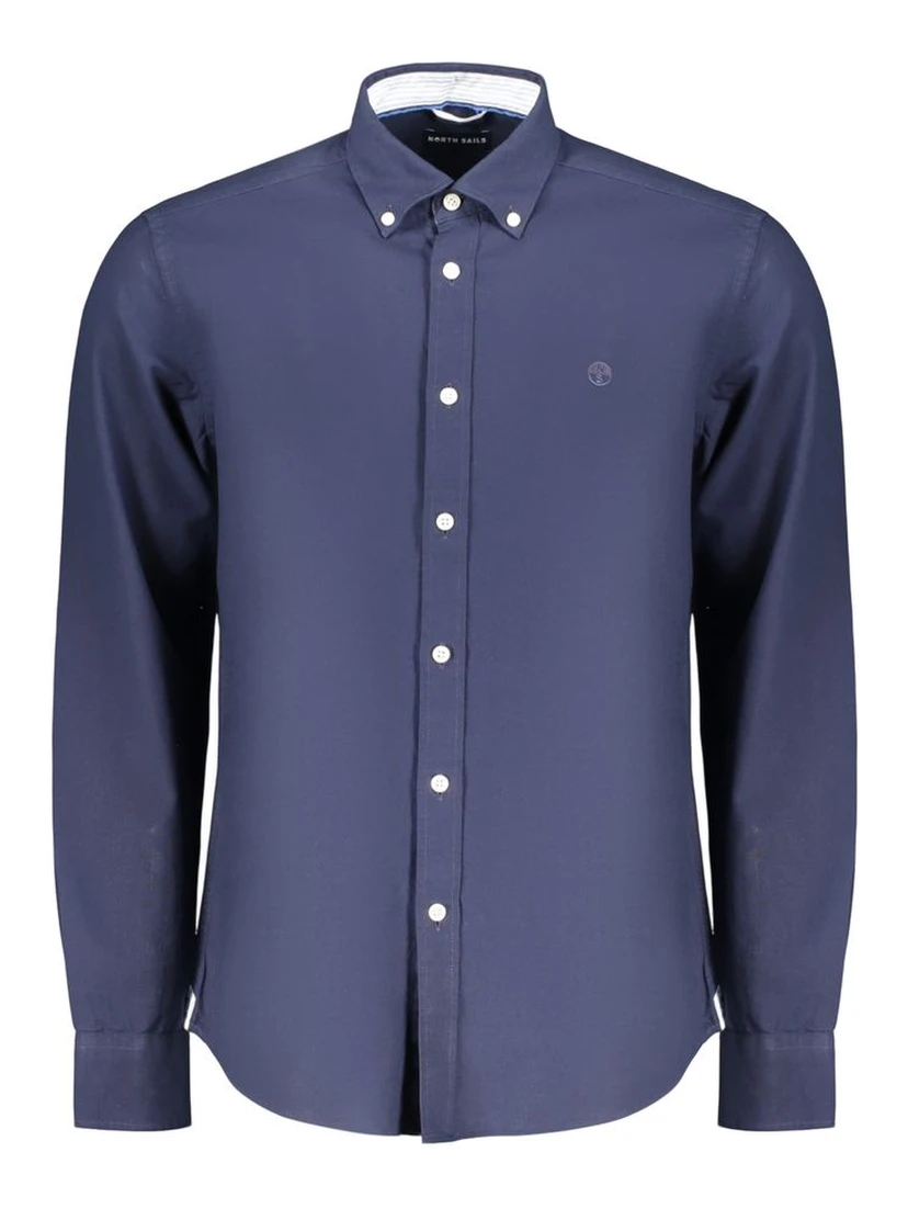 Blue Cotton Mens Shirt