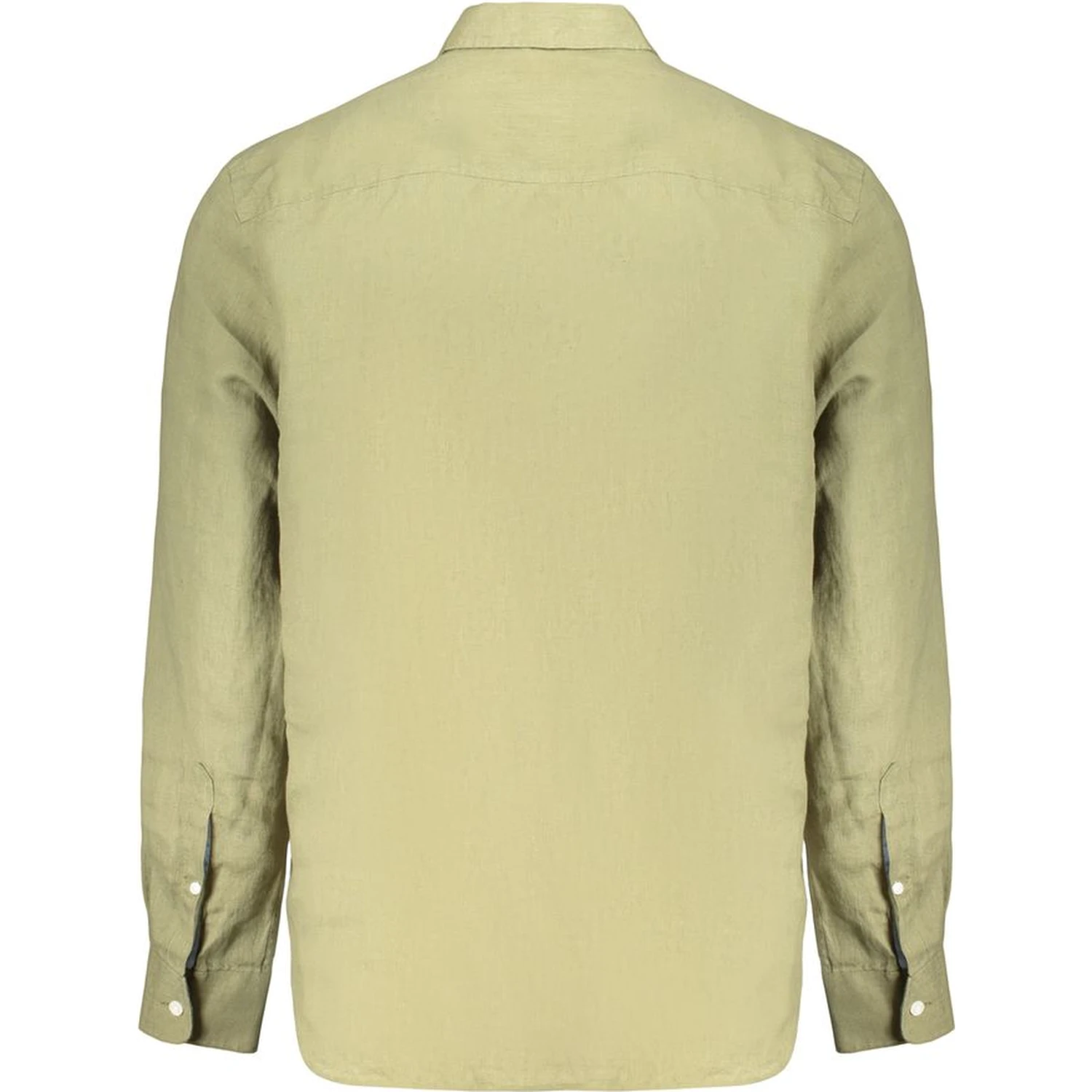 Green Linen Dress Shirt