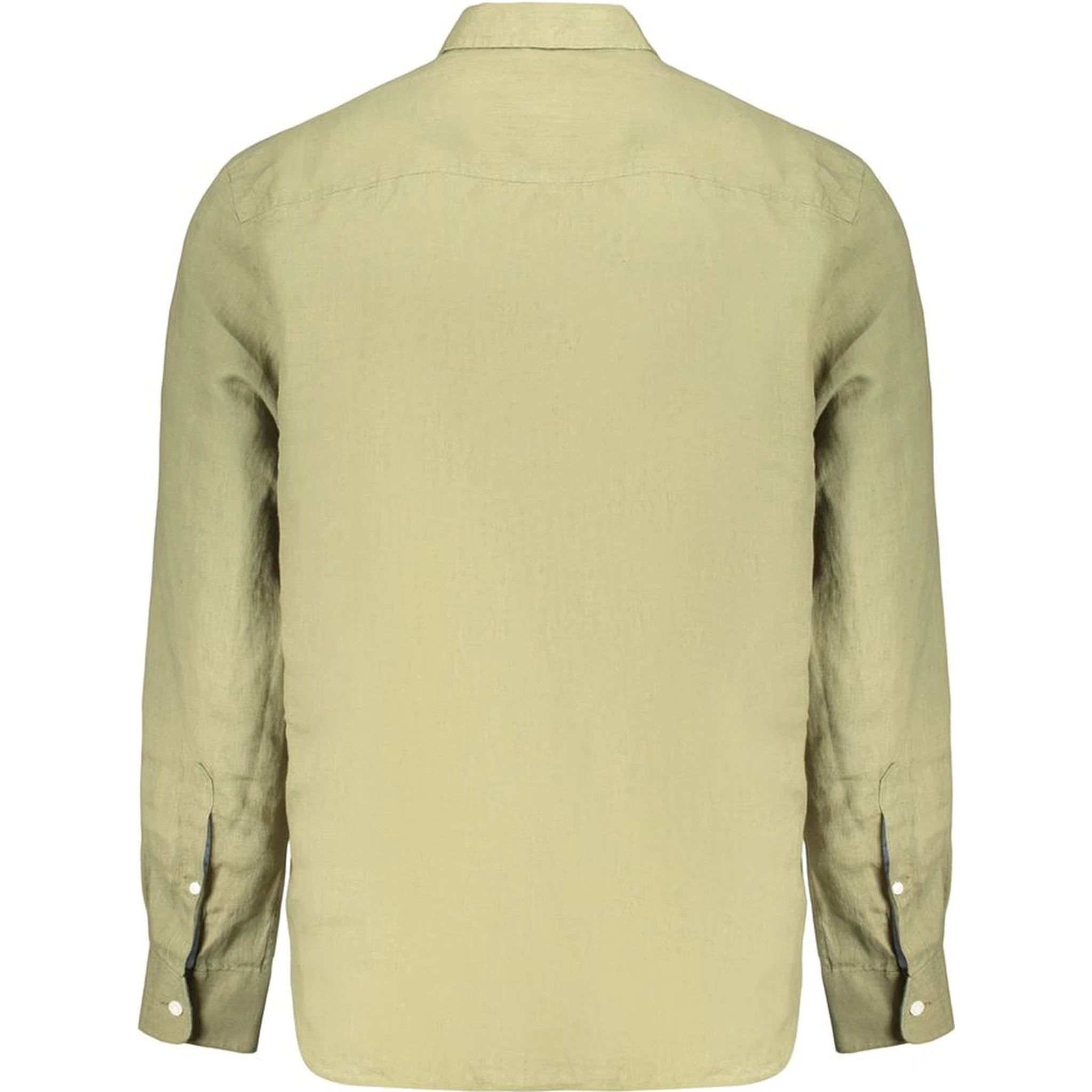 Green Linen Dress Shirt
