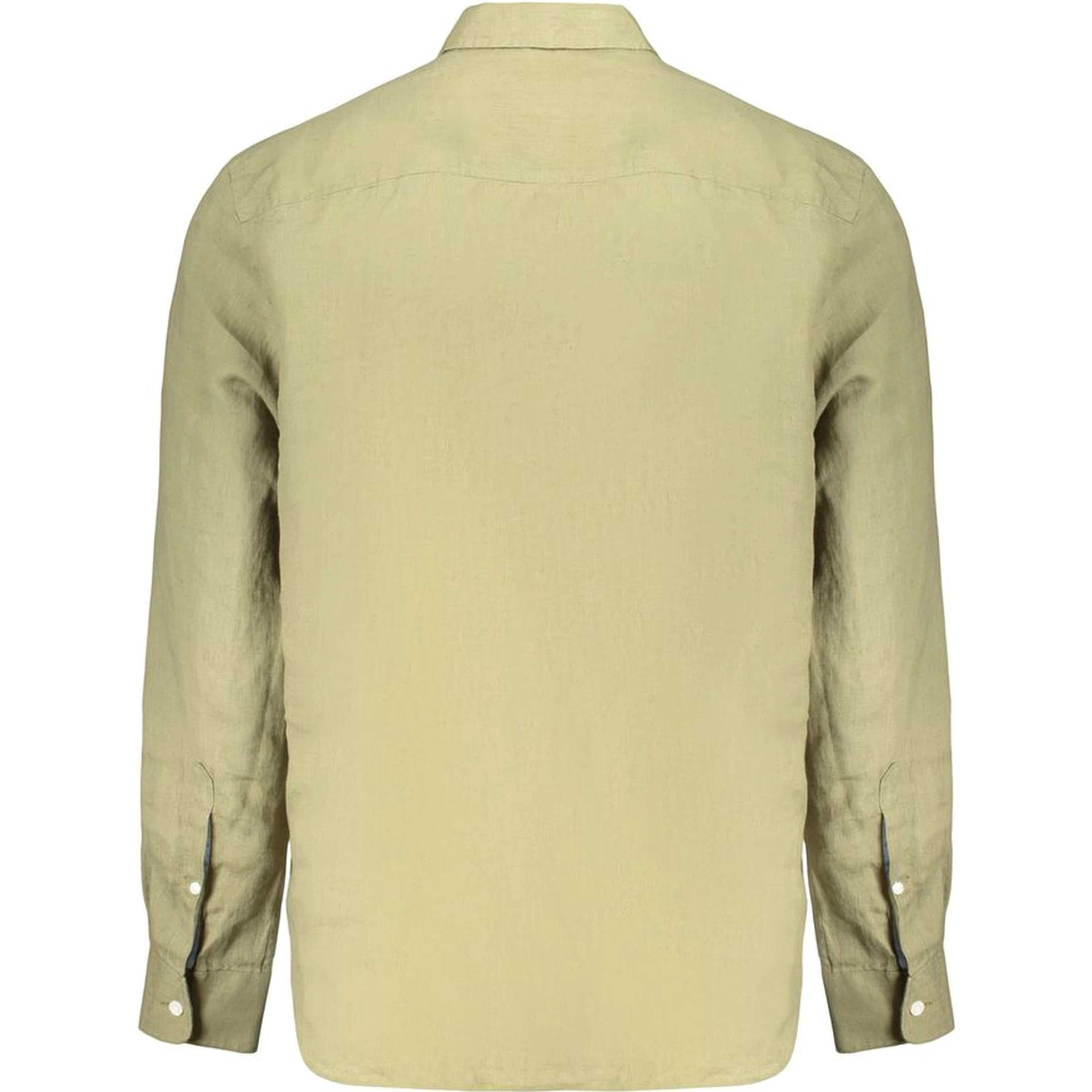 Green Linen Dress Shirt