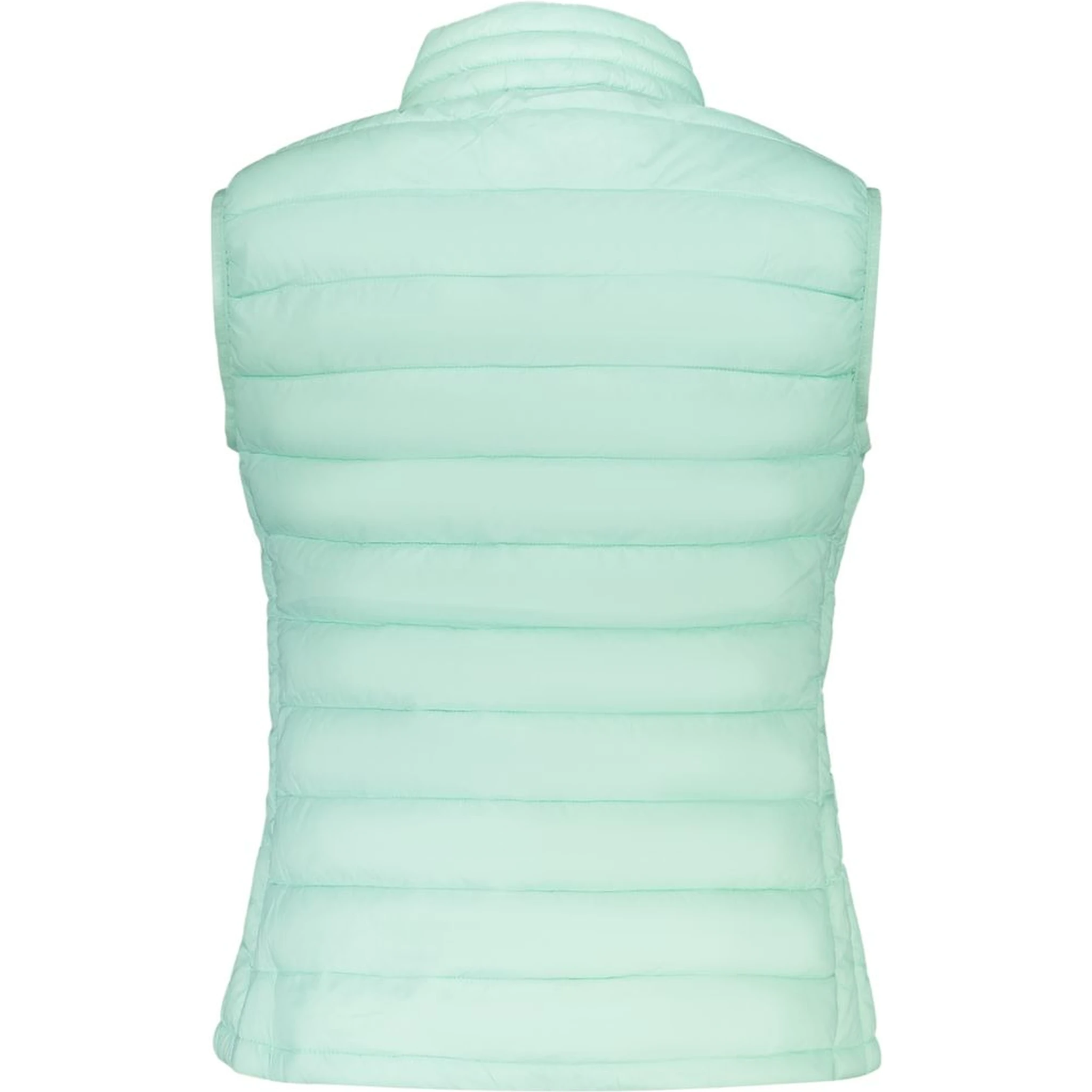 Green Polyester Sleveless Jacket