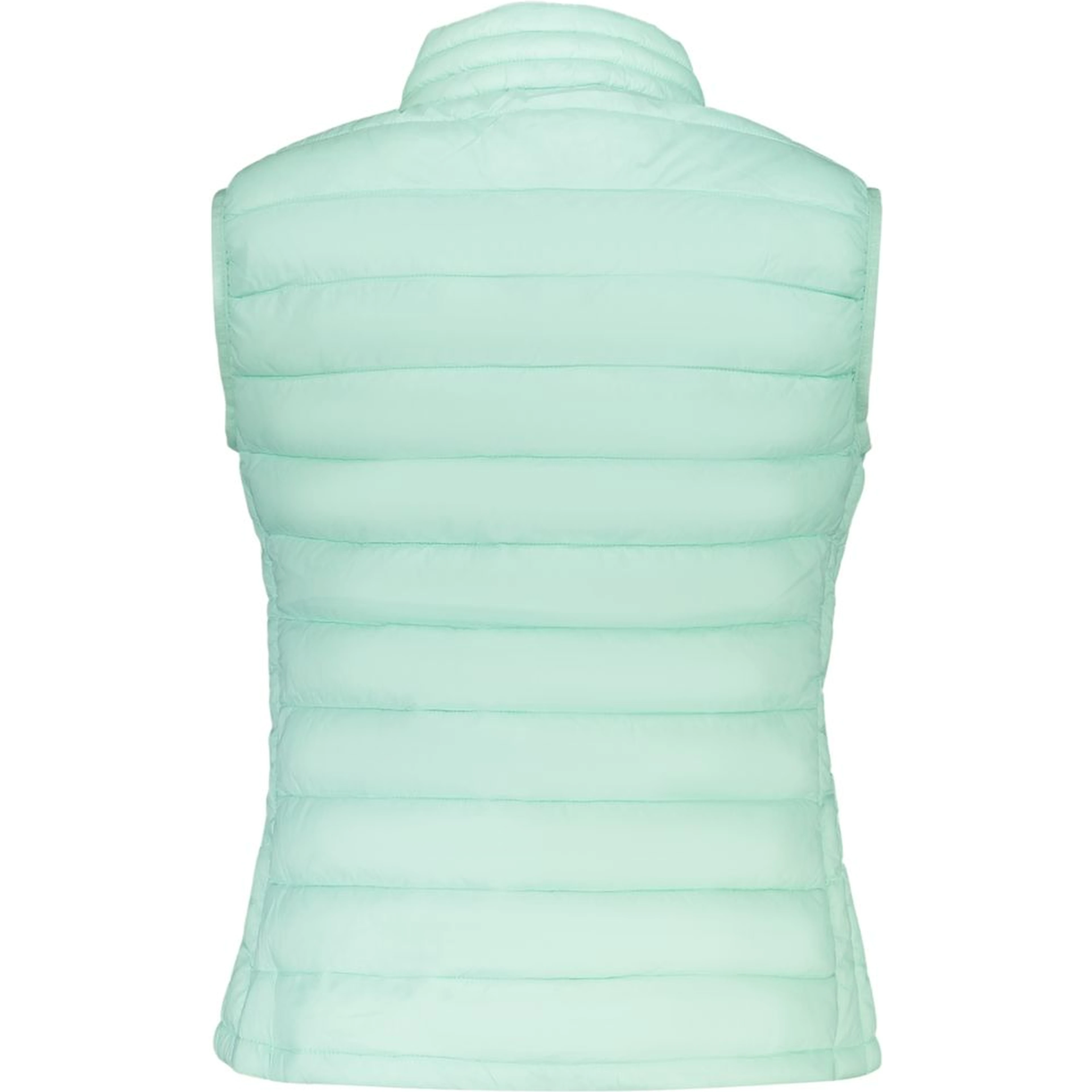 Green Polyester Sleveless Jacket