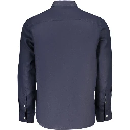 Blue Linen Dress Shirt