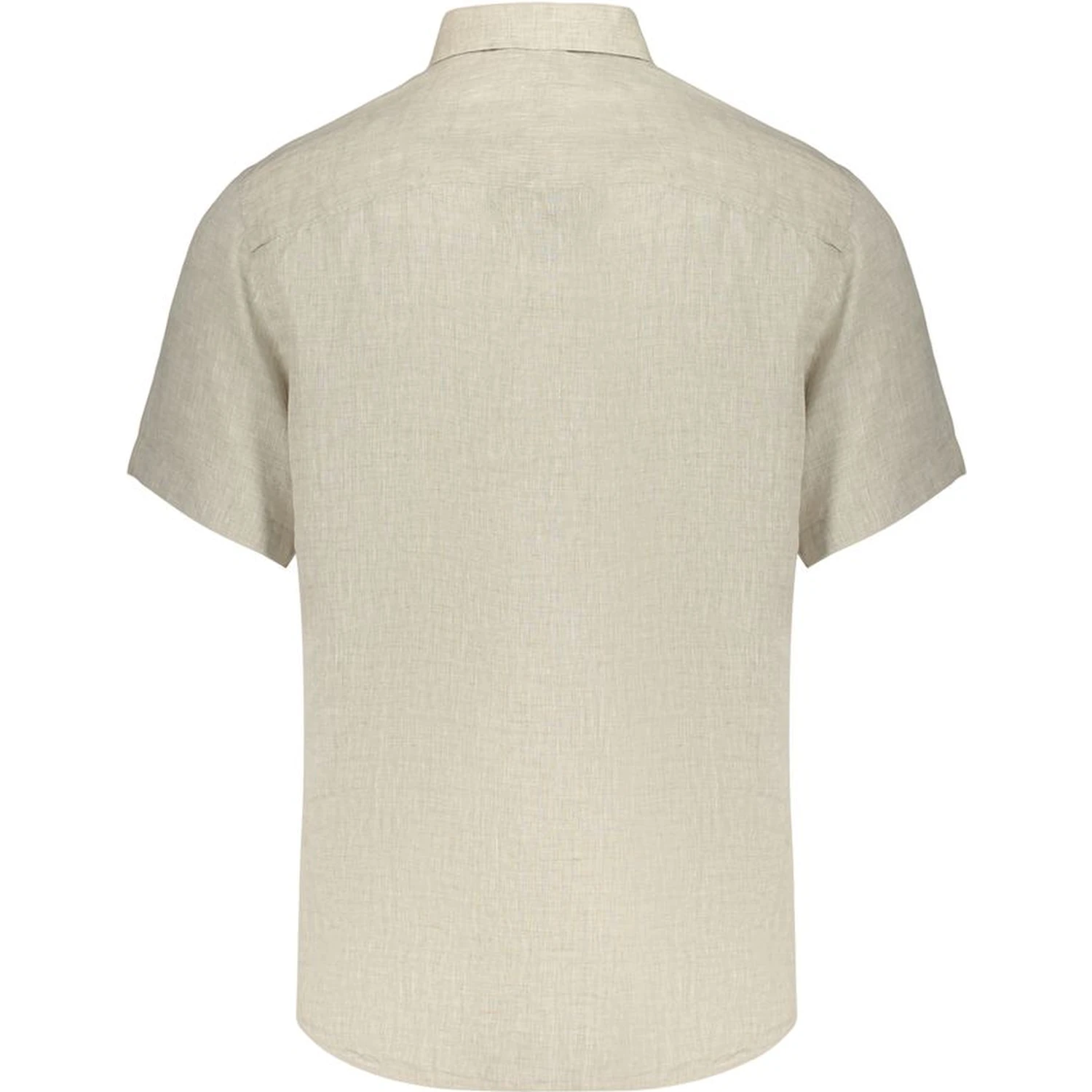 Beige Linen Shortsleeve Shirt