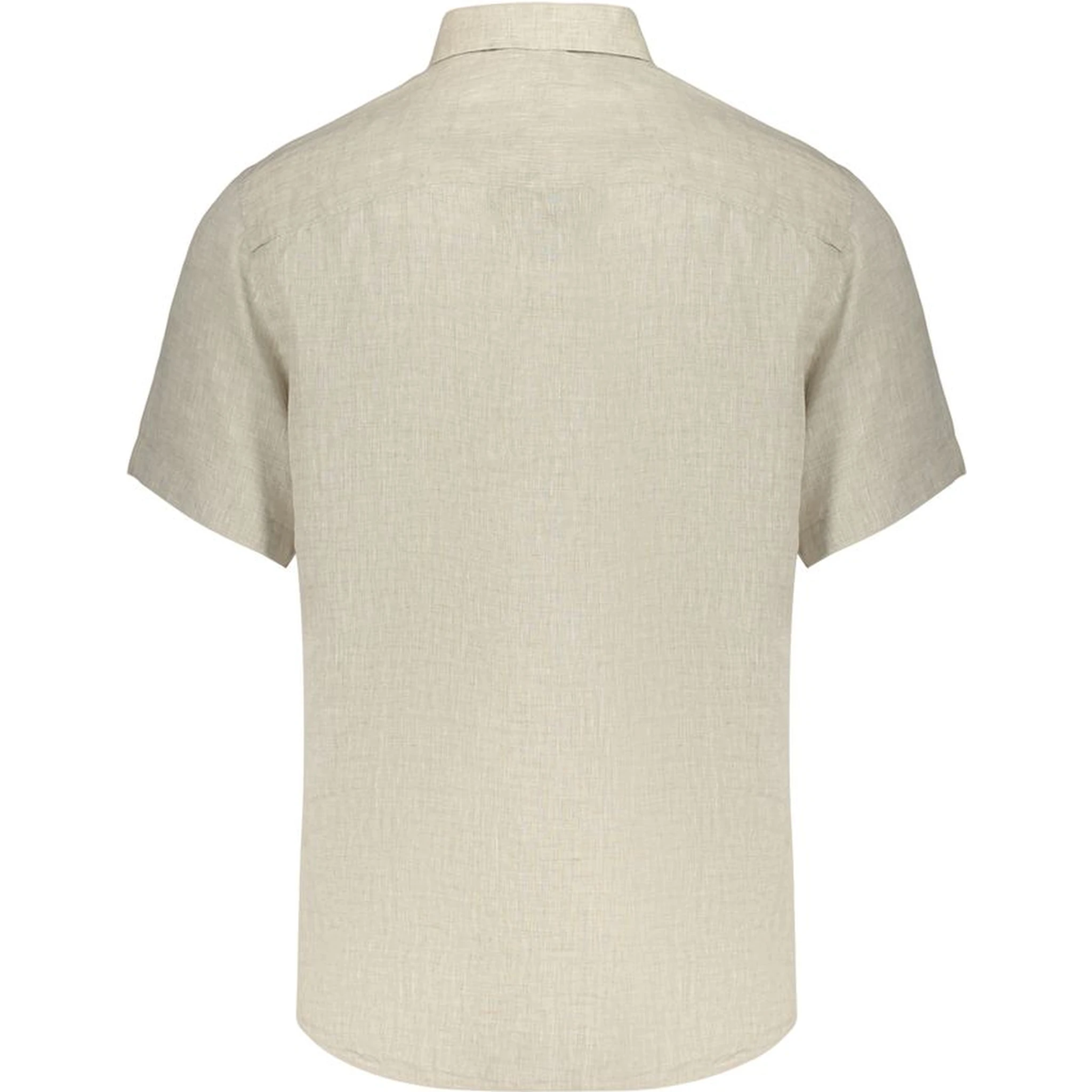 Beige Linen Shortsleeve Shirt