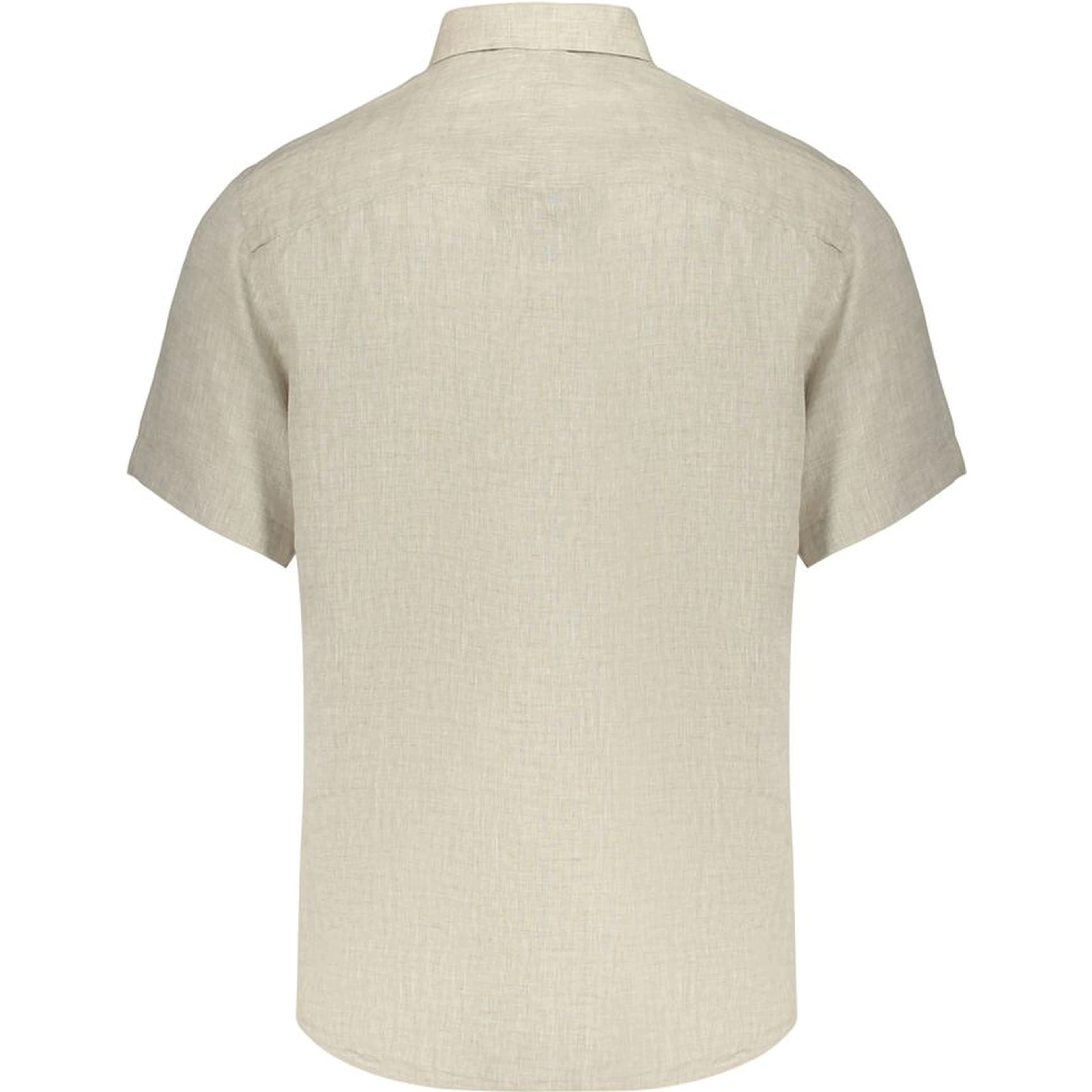Beige Linen Shortsleeve Shirt