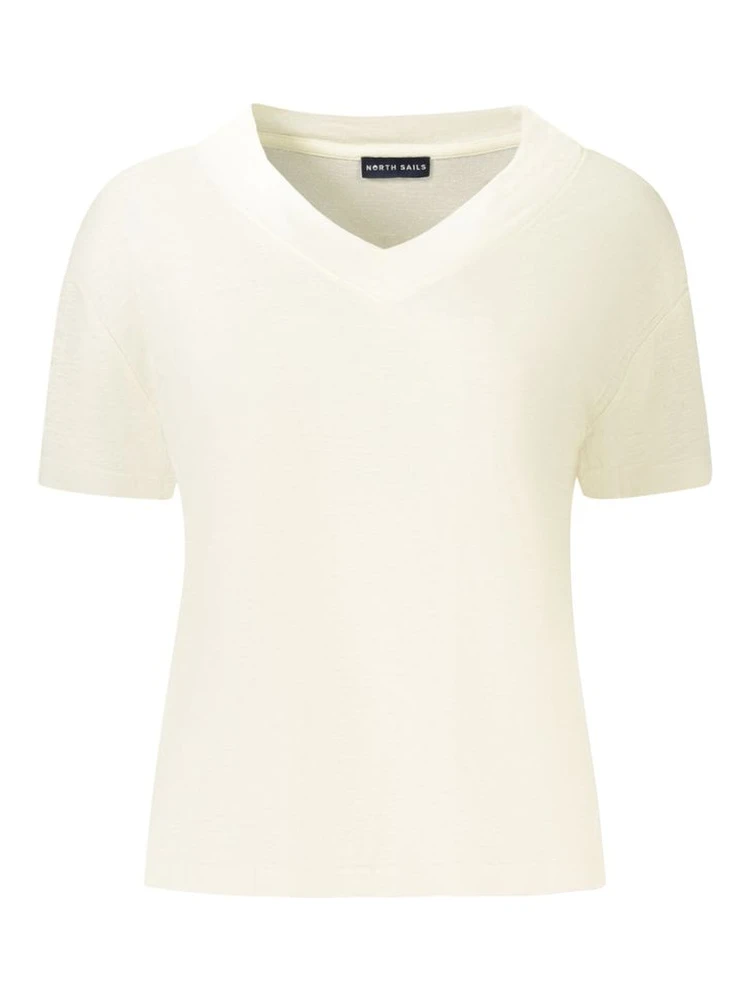 White Linen T-Shirt