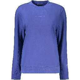 Blue Cotton Women's Sweatshirt
