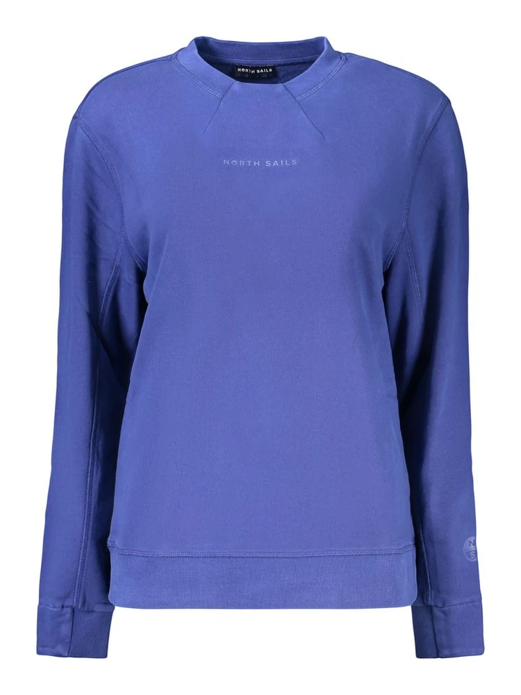 Blue Cotton Women's Sweatshirt