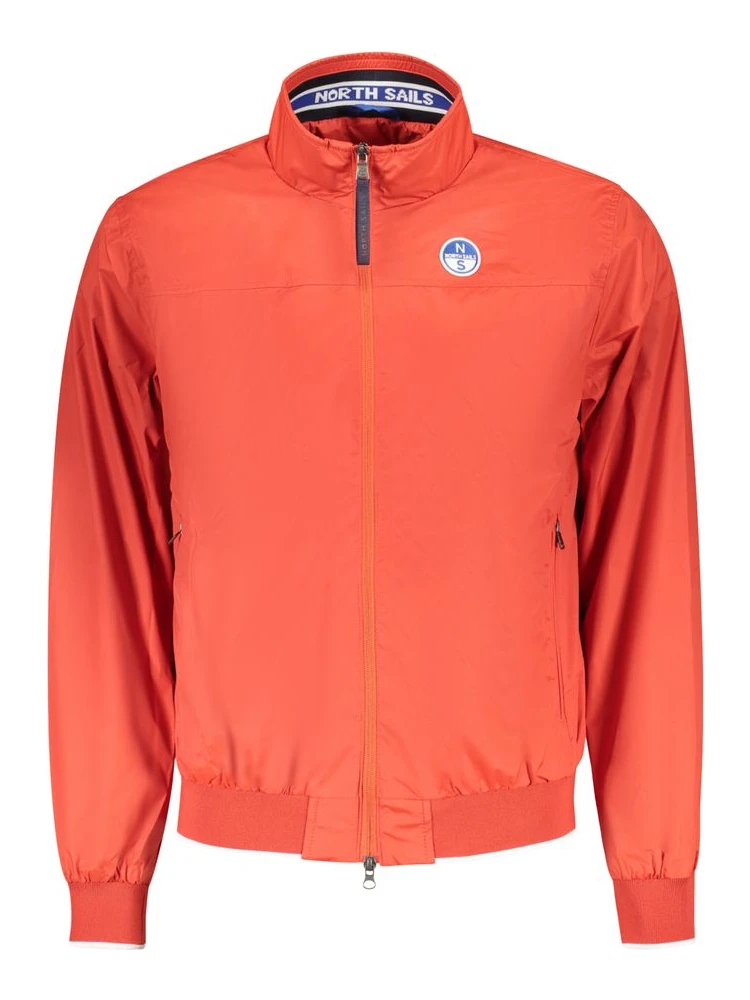 Red Polyester Men's Jacket