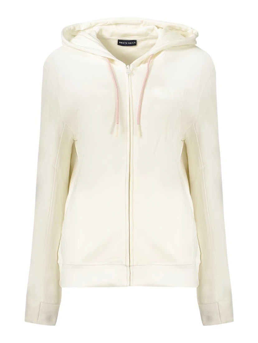White Cotton Womens Sweatshirt