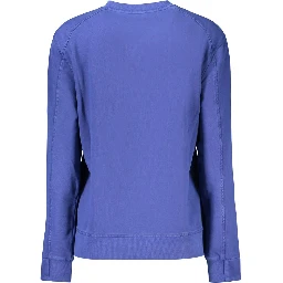 Blue Cotton Women's Sweatshirt