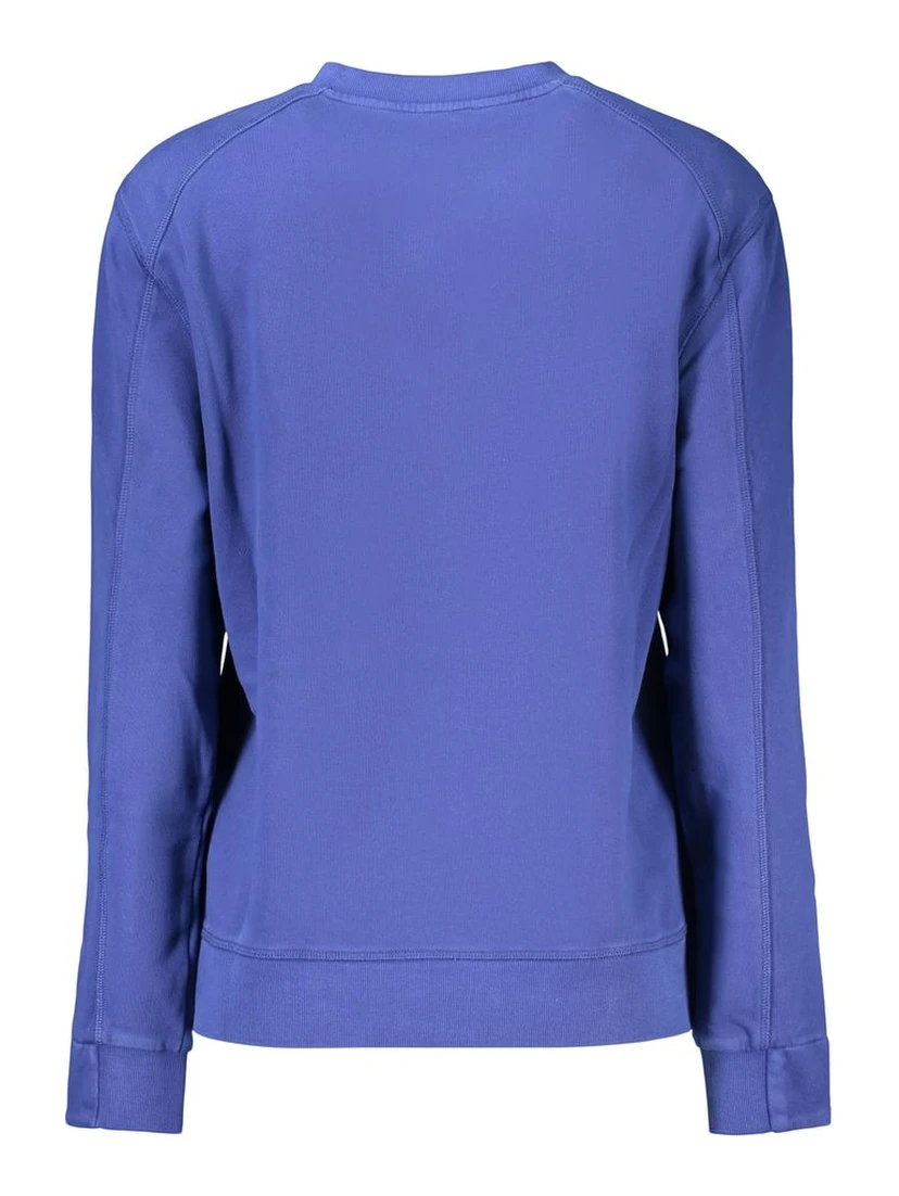 Blue Cotton Women's Sweatshirt