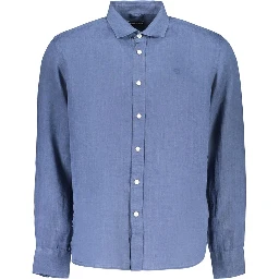 Blue Linen Men's Shirt