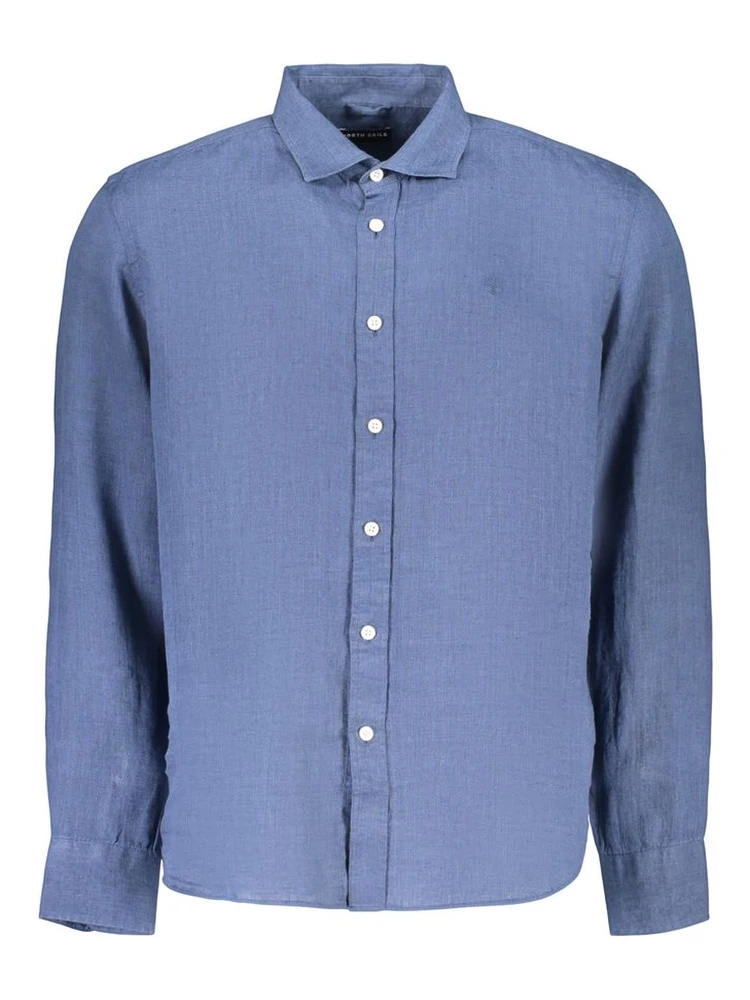 Blue Linen Men's Shirt