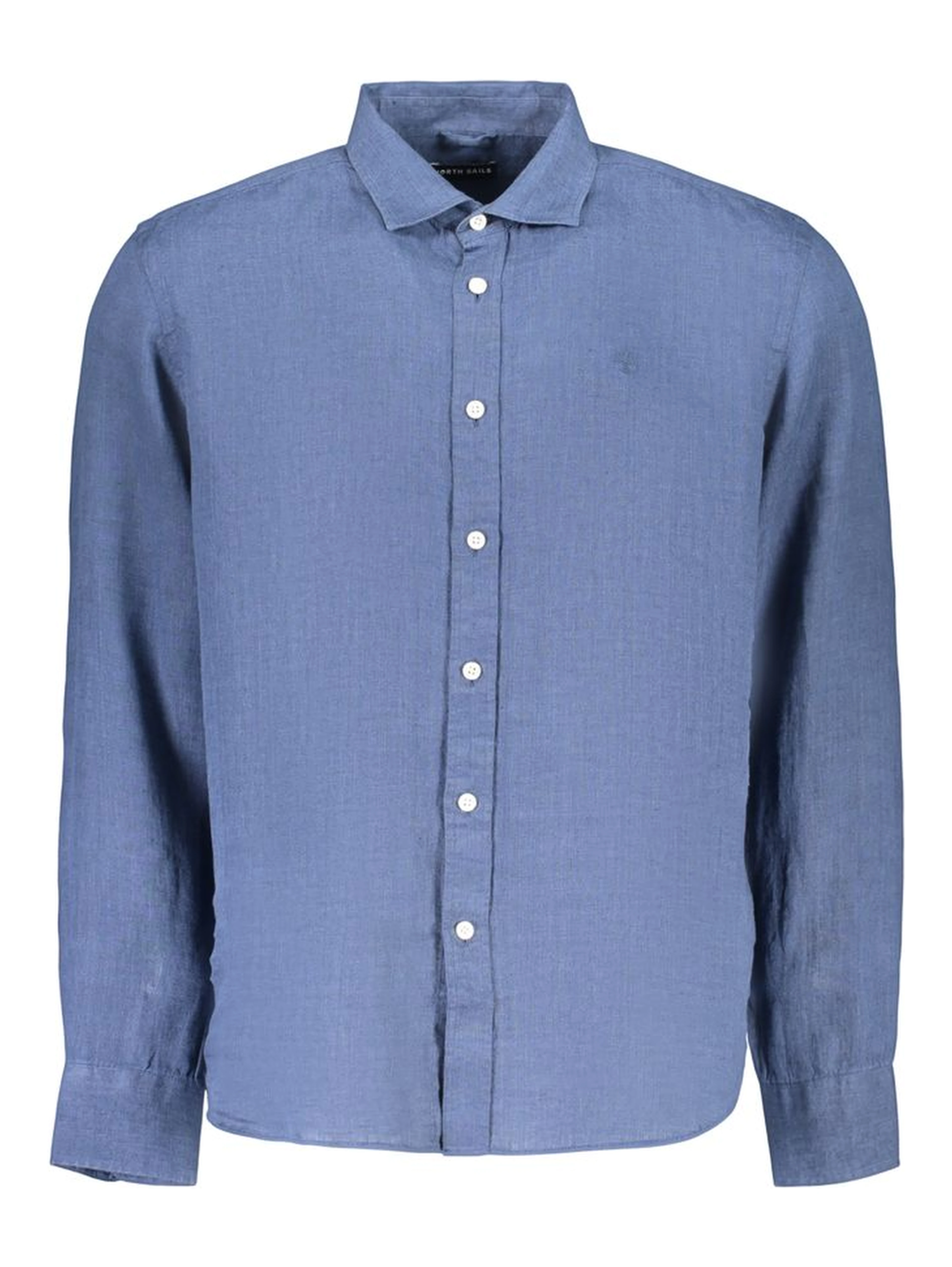 Blue Linen Men's Shirt