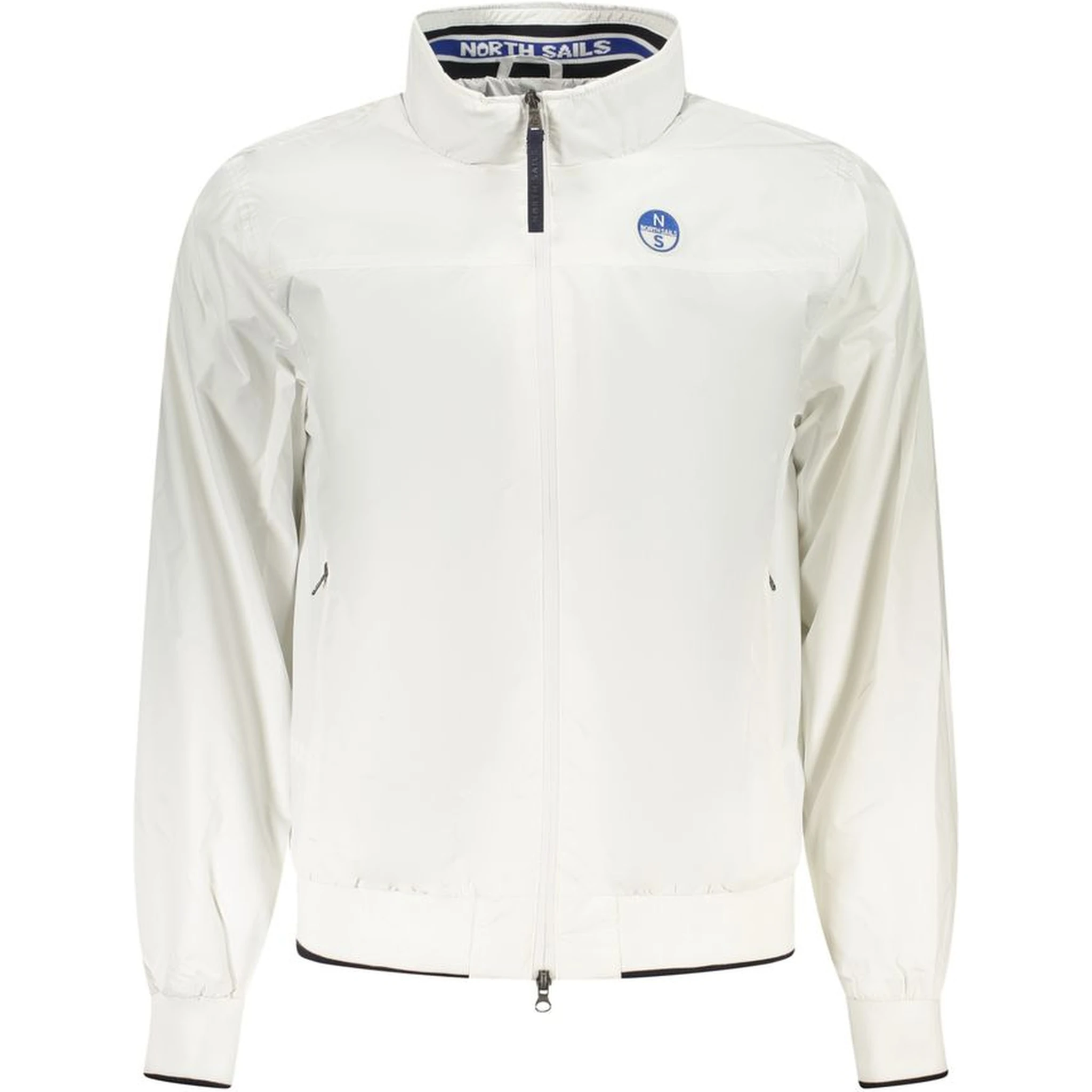 White Polyester Men's Jacket