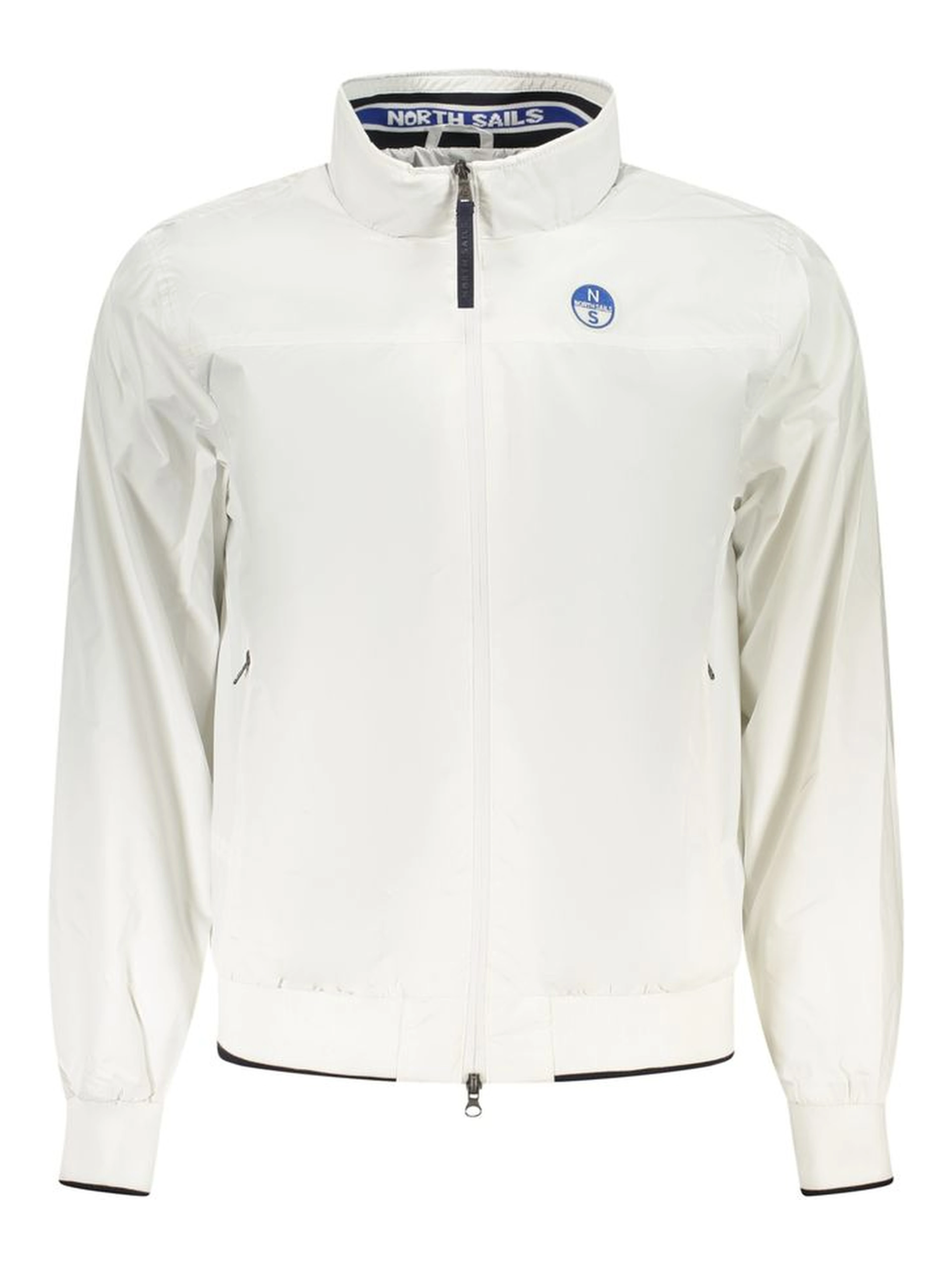 White Polyester Men's Jacket