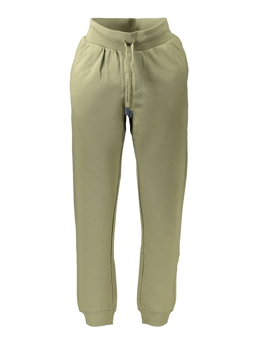 Green Cotton Men's Trouser