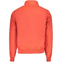 Red Polyester Men's Jacket