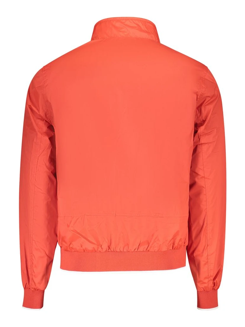 Red Polyester Men's Jacket